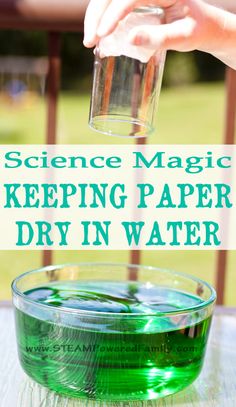 science magic keeping paper dry in water