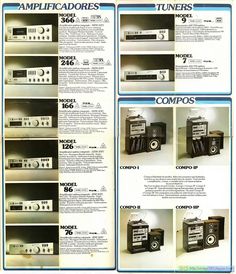 brochure de radio amplificadores compo's model 786