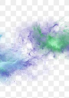 blue and green paint on a white background, with space for the text in the middle