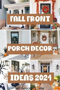 fall front porch decor ideas that are easy to make