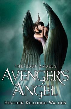 the lost angels book cover with an angel hugging a woman