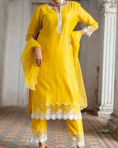 ₹1695 😍 *_DPC(Dress Up New Everyday)_* Launching *Beautiful Ready to Wear 3 pcs suit with Full Embroidered Kurti with Embroidery on Neck and Organza Cutworked border with Embroidery paired up with Pant,completed with* *Organza cutworked border* 🌟 *Fabric-Chanderi silk with Cotton lining in ... 3 Pcs Suit, Organza Kurti, Afghani Clothes, Kurti Style, Kurti Pant, Embroidered Kurti, Kurtis With Pants, Designer Kurtis, Organza Dress