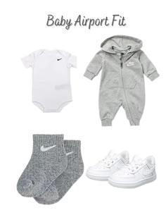 Baby Nike Outfits, Baby Nike Outfit, Baby Boy Clothes Nike, Nike Baby Clothes, Airport Outfit Ideas, Airport Fit, Outfit Grey, Baby Boy Swag