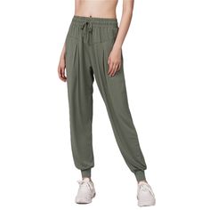 Army Green Drawstring Casual Sports Pants Sporty Pants, Soft Joggers, Cozy Style, Pants Large, Green Outfit, Sports Pants, Cozy Fashion, Sport Pants, Athletic Women