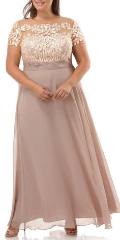 57 Plus Size Mother of the Bride Dresses - Alexa Webb Bride Dress Plus Size, Mother Of The Bride Plus Size, Alexa Webb, Below The Knee Dresses, Traditional Wedding Attire, Mother Of The Bride Dresses Long, Mother Of Bride Outfits, Mother Of The Bride Gown, Plus Size Gowns