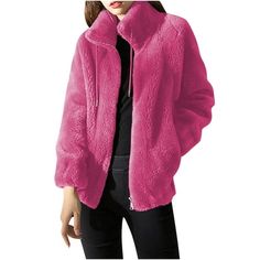 Women's Fashion Plush And Thick Standing Collar Warm Cardigan Zipper Fleece Tops Sweater Jacket Features: 1Features:Casual,Long Sleeve ,SolidCoat,Women Coat . 2Material:Made from fabric, lightweight soft and comfortable. 3Style:This coat Very Comfortablecan be Great under jackets or alone, worn with heels, or flats,just the way you like 4Occasion: Dating,Casual,Party,Beach, For work,At home Vacationand more. Suit for and Spring. 5PLEASE NOTE: Hand wash. Our clothes all are designed for Asian fig High Neck Sweaters Women, Quilted Fleece Jacket, Plush Coat, Warm Winter Jackets, Cozy Coats, Collar Cardigan, High Neck Sweater, Teddy Coat, Flexible Design