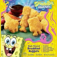 spongebob squarepants shaped breakfast nuggets