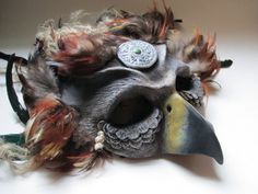 Gryphon mask, Masquerade ball, griffon mask, larp, ren faire mask, costume, gryffin, Halloween, feathered mask, labyrinth mask, gryfindor Feathered Mask, Krampus Mask, Steampunk Alice In Wonderland, Mask Masquerade Ball, Feather Mask, Mask Costume, Mask Masquerade, Costume Mask, Colorful Feathers