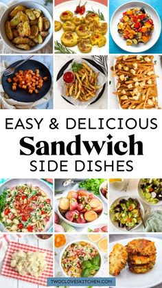 easy and delicious sandwich side dishes