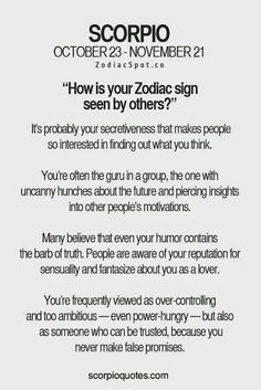 the zodiac sign for scorpio is shown in black and white, with an image of