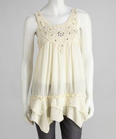 Handkerchief Tank Gigi Style, Lace Handkerchief, Fun Clothes, Simply Irresistible, Diva Fashion, Comfy Fashion, Beaded Lace, Polka Dot Dress, Cute Fashion