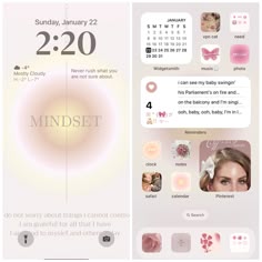 an image of a phone screen with the text mindset on it and images of people