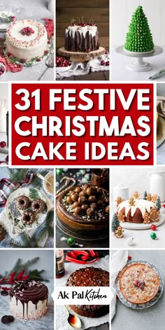 Dive into the festive Christmas desserts with our Christmas cake ideas. From classic Christmas cake recipes to holiday cake recipes, discover homemade Christmas cakes that you’ll love. Whether you’re into traditional yule log cakes, Christmas bundt cakes, or Oreo cakes, we’ve them all. Indulge in the rich flavors of Christmas fruit cake or gingerbread cake and the coolness of chocolate peppermint cakes. Elevate your holiday baking with eggnog-flavored desserts and red velvet Christmas cakes. Xmas Cakes Decoration, Torte Cake Recipes, Christmas Chocolate Cake Recipes, Chocolate Christmas Cake Designs, Christmas Chocolate Cake Decoration, Pretty Christmas Cakes, Christmas Chocolate Cake Ideas, Winter Cakes Ideas, Fancy Christmas Desserts Beautiful