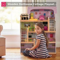 Come see what's New and 🔥 HOT 🔥 at Adler's 📣 Check out our Wooden Dollhouse Cottage Playset with Furniture 💥 Hurry, It's now as low as $99.00 👌 🛒 Shop now 👉👉 https://adlers.store/products/wooden-dollhouse-cottage-playset-with-furniture Dollhouse Cottage, Vintage Piano, Creative Imagination, Amazing Wallpaper, Toy House, Fancy Houses, Dollhouse Toys, Princess House, Dollhouse Kits