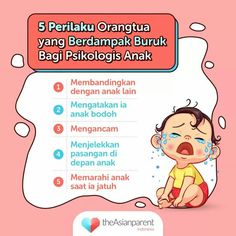 a baby crying with the caption 5 perilaku oranguta yangg bedamak buruk bagi pekologis anak