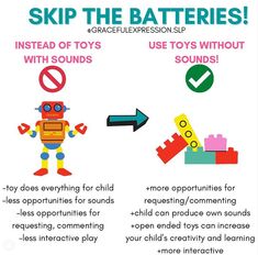 a poster with instructions on how to use the batteries for electronic toys and other things