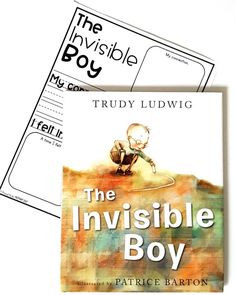 the invisible boy by trudey ludwig and his book cover is shown