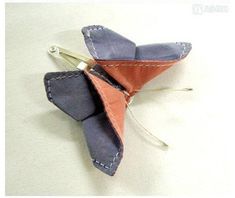 an origami butterfly made out of fabric