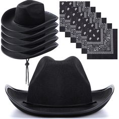 PRICES MAY VARY. Ample Amount: you will receive 6 pieces of cowboy hats for men and 6 pieces of cowboy party paisley bandanas, which are well combined for you to dress up at western themed parties, also enough for you to change and share Reliable Material: these funny hats for women are made of non woven fabric, which are not easy to fade, reliable and durable, can be kept for a long time; Bandanas are made of quality polyester with clear pattern, comfortable to touch Proper Size for Both Men an Cowboy Hats For Men, Photo Boots, Western Theme Party, Women Costume, Paisley Bandana, Cowgirl Party, Cowboy Party, Cowboy Outfits, Funny Hats