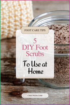 Try Our 5 DIY Foot Scrubs To Use At Home. Easy to Make Home Made Foot Scrubs To Soften and Pamper Your Feet. Foot Scrub Recipe, Homemade Foot Scrub, Homemade Foot Soaks, Dry Cracked Heels, Shoe Hacks, Baking Soda And Lemon, Homemade Body Butter, Strawberry Legs, Drink Recipes Nonalcoholic