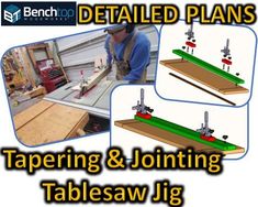 the instructions for table sawing and jointing