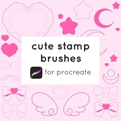 cute stamp brushes for procreate - screenshots by creative arts and crafts