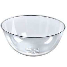 a glass bowl on a white background