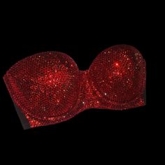 Welcome, Gorgeous Sparkly Crystal Rhinestone Bra!Extended Design Full Outers & Cups, Made To Last Permanent Design Can Be Worn Many Times With All Different Outfits For Dancers Or Costumes! Looks Fab Underneath A Sheer Top Or Dress! Colours;Siam Red Design;Solid Colour To Make Colour Changes;Add To Bundle Style; Standard Padded Cups If You Would Like Extra Padding Or Natural Boost (No Padding) Or Don’t See Your Size Available Please Add To Bundle To Discuss Comment Or Send A Message After Purcha Sparkly Clothes, Bling Bra, Evening Eye Makeup, Red Lace Bralette, Crystal Bra, Sparkly Outfits, Blue Lace Bra, Rhinestone Bra, White Lace Bra