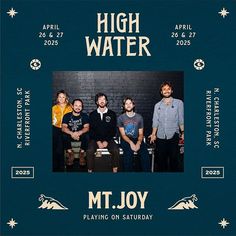 With roots in Philadelphia but now based in Los Angeles 5 piece indie rock band MT Joy will share the top billing at High Water Fest in South Carolina on Saturday 26th April!

Tickets are available from our friends at Front Gate Tickets here: https://ticketmaster.evyy.net/c/253343/264167/4272?u=https%3A%2F%2Fhighwaterfest.frontgatetickets.com%2F

#festival #musicfestival #festivals4all #usfestival #southcarolina #ultimatefestivalguide