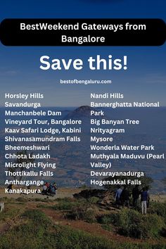 Discover the Best Weekend Getaways Near Bangalore 🚗💨 Unlock the ultimate list of weekend destinations within 50km, 100km, and 200km from Bangalore. Whether you're seeking a peaceful nature retreat close to the city or an adventurous escape a bit further out, our guide highlights top spots for every preference. Ideal for day trips or short weekend breaks, these getaways promise refreshing experiences away from the hustle. Start planning your next journey and explore the beauty near Bangalore! Travel Dairies, 1 Day Trip, Bali Trip, Best Weekend Getaways, Relaxing Weekend, One Day Trip, Tourist Spots, Bali Travel