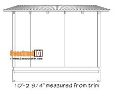 the measurements for an outdoor gazebo