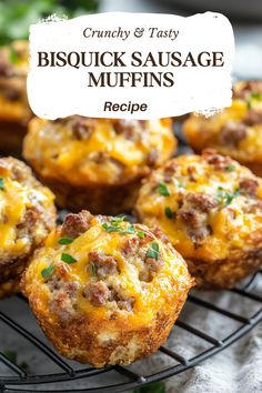 a close up of muffins on a wire rack with the title text above it