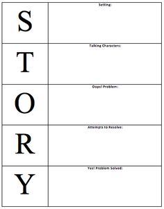 an image of story cards with the words story written in black and white on them