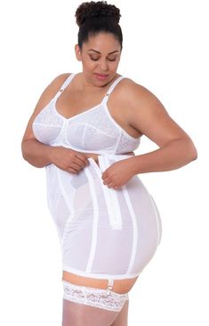 Rago 1294 Extra Firm Girdle - Open Bottom Girdle – Rago Shapewear Girdles Shapewear, Elegant Moments, Rave Festival, Maid Dress, Nylon Stockings, Vintage Lingerie, Plus Size Lingerie, Festival Outfits, Body Shapes