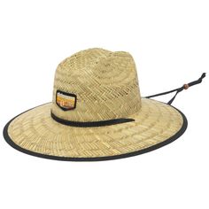 Tubular - Lifeguard Hat with Striped Under Brim by Hang Ten-LIFEGUARD-San Diego Hat Company Wide Brim Hat Summer, Lifeguard Hat, Sand Collection, Outdoor Cap, Hang Ten, Beach Hat, Dress Hats, Wide Brimmed Hats, Brim Hat