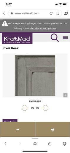 the website for kraff maid is shown with an image of a door and window frame