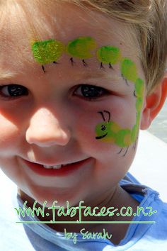 Sarah - Fab Faces | Face Painting, Balloon Twisting, Party Supplies & more in Auckland, Kerikeri, Christchurch & New Plymouth: NZ wide Easter Face Paint, Bodysuit Tattoos, Caterpillar Party, Body Ideas, Kid Cupcakes