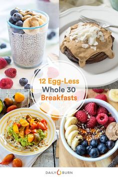 an egg less whole 30 breakfasts with fruit and yogurt on the side