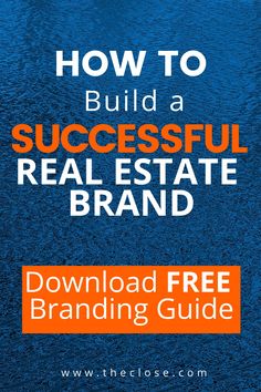 the title for how to build a successful real estate brand, including free branding guide