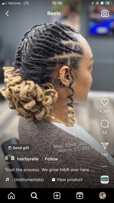 Edgy Hair, Hair Crush, Locs Hairstyles, Loc Styles, Grow Hair, Natural Hair Care, Beauty Inspiration