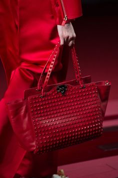 Red Things, Valentino Collection, Dream Bags, Valentino Red, Red Studs, Radiant Red, Red Purse, Valentino Women, Beautiful Handbags