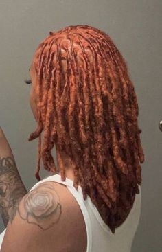 Simple Undercut, Loc Dye, Ginger Highlights, Jayne Matthews, Good Haircut, Hippie Vibes, Retro Styles, Locs Hairstyles, Loc Styles