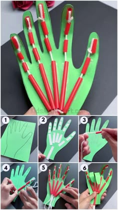 instructions to make a paper hand puppet