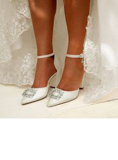 JJ's House Crystal Women's High Heel Block Heel Wedding Evening Fall Spring Wedding Heels Bridal Shoes Elegant Satin Buckle Point Toe Wedding Shoes. #JJ's House #Crystal #Women's #HighHeel #BlockHeel #Wedding #Evening #Fall #Spring #WeddingHeels #BridalShoes #Elegant #Satin #Buckle #PointToe #WeddingShoes Ankle Strap Wedding Shoes With Rhinestones, Elegant Wedding Shoes With Rhinestones For Bride, Rhinestone Wedding Shoes With Pointed Toe, Elegant Rhinestone Wedding Shoes For Bride, Elegant Ankle Strap Wedding Shoes For Bride, Fitted Wedding Shoes With Pointed Toe, Fitted Pointed Toe Wedding Shoes, Fitted Lace Wedding Shoes With Pointed Toe, Elegant Closed Toe Bridal Accessories