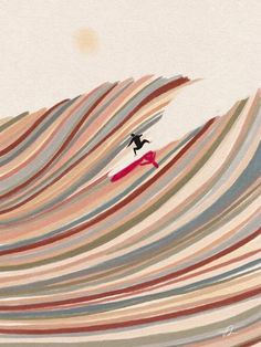 a man riding a wave on top of a surfboard