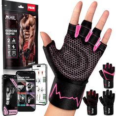 PRICES MAY VARY. ✅𝗕𝗿𝗲𝗮𝘁𝗵𝗮𝗯𝗹𝗲 & 𝗗𝘂𝗿𝗮𝗯𝗶𝗹𝗶𝘁𝘆】- Durable, lightweight, and breathable exercise gym gloves. The mesh and microfiber exterior materials keep your hands and palms dry and prevents the accumulation of heat. The superior elasticity acts as a protector to your hands, while feeling ultimate comfort. The double stitching provides extra quality and prolongs the life of the workout gloves for women's gym and men's gym. They are easily washable by hand, so you don’t need to h Wrist Injury, Weight Lifting Gloves, Wrist Wraps, Gym Gloves, Gloves For Men, Workout Gloves, Training Gloves, Weight Lifting Women, Hand Gloves