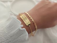 Coordinates Bracelets, Dainty Coordinates Bracelet, Personalized Latitude Longitude, Womens Latitude Longitude Bracelet ------------------------------------------------------------------------------------- ♥ Personalize bracelet with your name, coordinates, dates, roman numerals. Jewelry comes ready for gift giving! <3 ♥ DETAILS - Material: 14k Gold plated & 18k Gold Filled  - Nickel free hypoallergenic for sensitive skin - Lightweight, perfect for everyday wear ♥ SHIPPING  All orders will be sh Bracelets Dainty, Coordinates Bracelet, Latitude Longitude, Personalized Bracelets, Roman Numerals, Chain Link Bracelet, Link Bracelets, Chain Link, Sensitive Skin