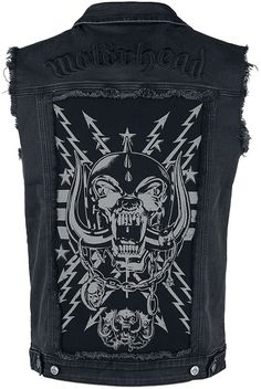 Motörhead Vest Jacket Heavy Metal Band Black Sleeveless Denim Jean Jacket This unique jacket will be interesting for those customers who are crazy about heavy metal music, especially Motörhead fans. It can make your present unique and rare in the collection of any Motörhead fan. - Cut-out patch on the back - fringed armholes - Button tape - patch chest pockets - Logo buttons - side pockets - adjustable latches on the sides - Faux leather patch with metal appliqué on the front - Logo embroidery on the back - Metal brooch on the front - Metal pins on the front Add my store as a favorite, so as not to miss new listings. Returns We accept returns. You can return the item within 14 days of receiving it. Return shipping is at the buyer's expense. There will be a restocking fee of 15% for all ret Battle Jacket, Unique Jackets, Heavy Metal Music, Heavy Metal Bands, Band Merch, Metal Band, Metal Music, Denim Jean Jacket, Signature Collection