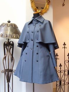 Coat Cape, Trendy Romper, Overcoat Jacket, Old Fashion Dresses, Modest Dresses Casual, Victorian Clothing, Fashionista Clothes, Harajuku Fashion