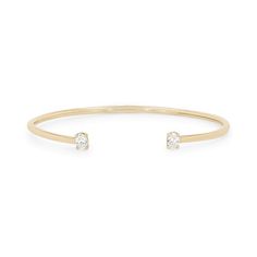 Dainty and modern, this flexible bangle features an open concept design with two oval cut diamonds totaling 0.44 carats. Open Concept Design, Open Bangle Bracelet, Diamonds Direct, Open Bangle, Oval Cut Diamond, Oval Diamond, Open Concept, Oval Cut, Bangle Bracelet